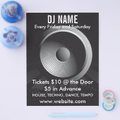 DJ Name Lautsprecher Music Flyer (Einzeln)