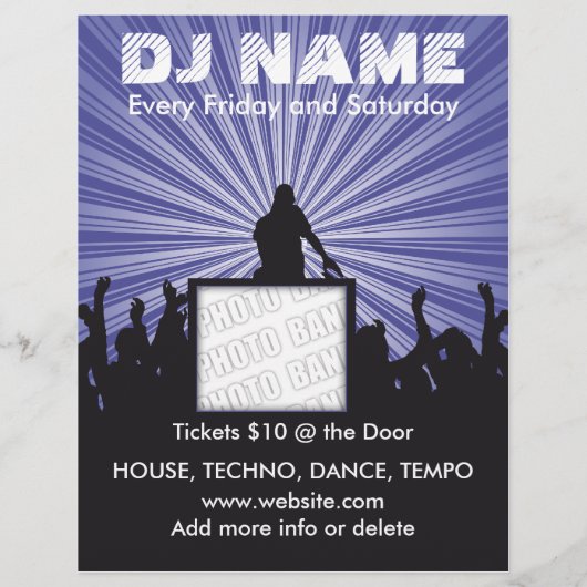 DJ Name Music Flyer (Hinten)