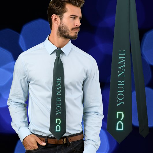 DJ Name Outfit deejay Neck Tie Krawatte