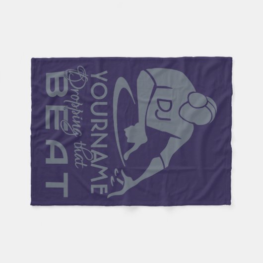 DJ-Name- u. -farbFleecedecke Fleecedecke (Vorderseite (Horizontal))