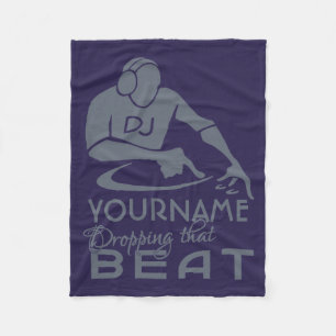 DJ-Name- u. -farbFleecedecke Fleecedecke