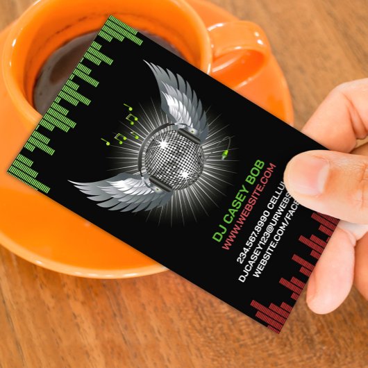 DJ Night Club Business Card Visitenkarte