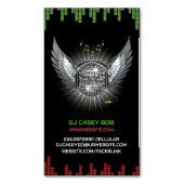 DJ Night Club Magnetische Visitenkarte (Vorderseite Vertikal)
