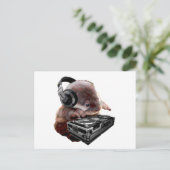 DJ None Otter Postkarte (Stehend Vorderseite)