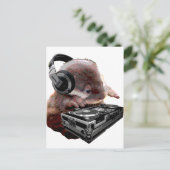 DJ None Otter Postkarte (Stehend Vorderseite)