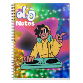 DJ-Notizen Notizblock (Vorderseite)