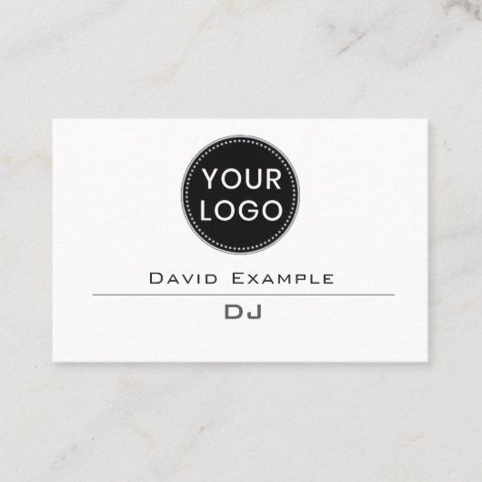 DJ or Disc Jockey Visitenkarte (Vorderseite)