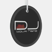 DJ ORNAMENT AUS GLAS (Vorderseite Rechts)