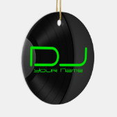 DJ Ornament mit Vinyl Backgroud (Rechts)