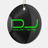 DJ Ornament mit Vinyl Backgroud (Links)