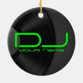 DJ Ornament mit Vinyl Backgroud (Hinten)