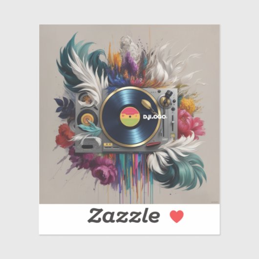 DJ Painting Aufkleber (Blatt)