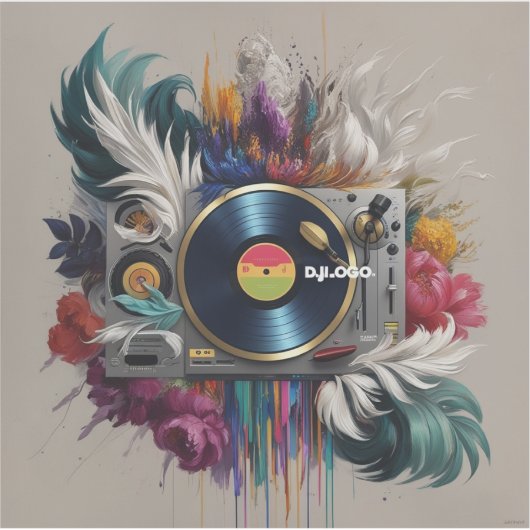 DJ Painting Aufkleber (Vorderseite)