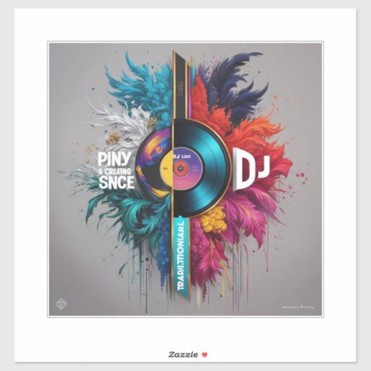 DJ Painting Aufkleber (Blatt)