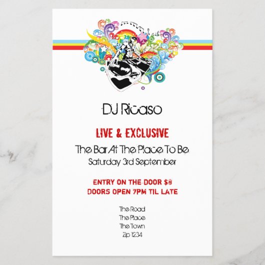 DJ Party Flyer (Vorne)