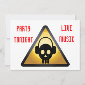 DJ Party Flyer Einladung (Vorderseite)