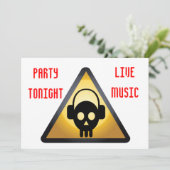 DJ Party Flyer Einladung (Stehend Vorderseite)