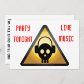 DJ Party Flyer Einladung (Vorne/Hinten)