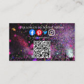 DJ Party Planer Glühstock Disco Karaoke Club Bus Visitenkarte (Rückseite)