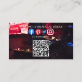 DJ Party Planer Glühstock Disco Karaoke Club Bus Visitenkarte (Rückseite)