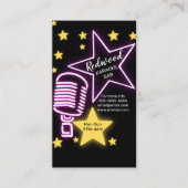 DJ Party Planer Glühstock Disco Karaoke Club Visitenkarte (Vorderseite)