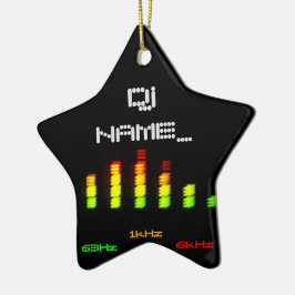 Dj Personal Equalizer Bar EQ - Name hinzufügen Keramik Ornament