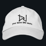DJ personalizable Cap Your Own Text Bro & Babe Bestickte Baseballkappe<br><div class="desc">Eine Disk Jockey Musikstil Grafik auf feinen,  individuellen Geschenk. Lass das Musikspiel! Hier ist eine Auswahl an beliebten DJ Musik-Geschenken. Verwenden Sie den Link "Diesen Designer Gefragt",  um uns mit Ihren speziellen Designanfragen oder für Hilfe bei Ihren individuellen Anpassungsbedürfnissen zu kontaktieren.</div>
