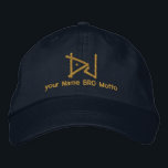 DJ personalizable Cap Your Own Text Bro & Babe Bestickte Kappe<br><div class="desc">Eine Disk Jockey Musikstil Grafik auf feinen,  individuellen Geschenk. Lass das Musikspiel! Hier ist eine Auswahl an beliebten DJ Musik-Geschenken. Verwenden Sie den Link "Diesen Designer Gefragt",  um uns mit Ihren speziellen Designanfragen oder für Hilfe bei Ihren individuellen Anpassungsbedürfnissen zu kontaktieren.</div>