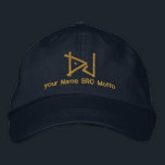 DJ personalizable Cap Your Own Text Bro & Babe Bestickte Kappe<br><div class="desc">Eine Disk Jockey Musikstil Grafik auf feinen,  individuellen Geschenk. Lass das Musikspiel! Hier ist eine Auswahl an beliebten DJ Musik-Geschenken. Verwenden Sie den Link "Diesen Designer Gefragt",  um uns mit Ihren speziellen Designanfragen oder für Hilfe bei Ihren individuellen Anpassungsbedürfnissen zu kontaktieren.</div>