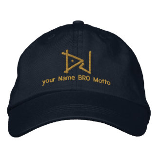 DJ personalizable Cap Your Own Text Bro & Babe Bestickte Kappe