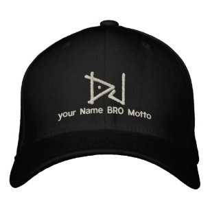 DJ personalizable Cap Your Own Text Bro & Babe Bestickte Kappe