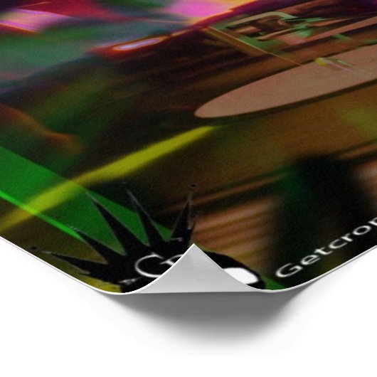 DJ-Plakat Poster (Ecke)