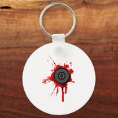 DJ Platter Spritzer - Disc Jockey Turntable Deck Schlüsselanhänger (Vorderseite)