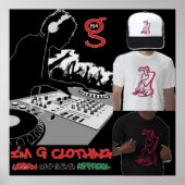 DJ Poster von G Clothing (Vorne)