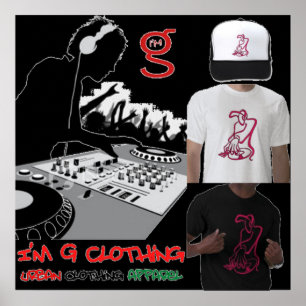 DJ Poster von G Clothing