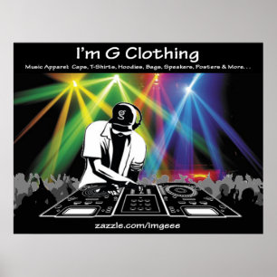DJ Poster von G Clothing