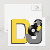 DJ-Postkarte Postkarte (Vorne/Hinten)