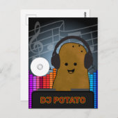 DJ Potato Custom Postkarte (Vorne/Hinten)