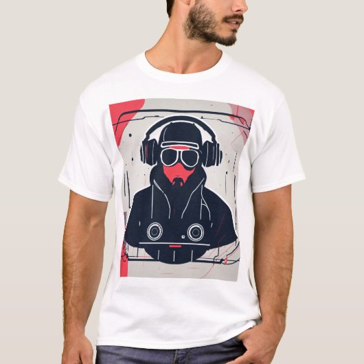 DJ Print T-Shirt (Vorderseite)