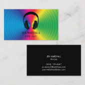 DJ Prisma Colour Musik Kopfhörer Visitenkarte (Vorne/Hinten)