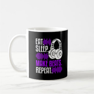 DJ Producer Eat Sleep Make Beats Music Kaffeetasse