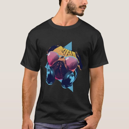 Dj Pug Classic 995 T-Shirt (Vorderseite)