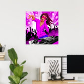 DJ Raver Chick Poster (Heimbüro)