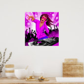 DJ Raver Chick Poster (Küche)