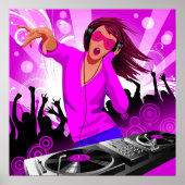 DJ Raver Chick Poster (Vorne)