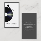 DJ-Record-Turntable Visitenkarte (Vorne/Hinten)