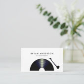 DJ-Record-Turntable Visitenkarte (Stehend Vorderseite)