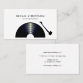 DJ-Record-Turntable Visitenkarte (Vorne/Hinten)