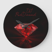 DJ RedDiamond Große Wanduhr (Vorderseite)