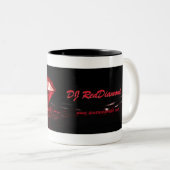 DJ RedDiamond-Tasse Zweifarbige Tasse (VorderseiteRechts)